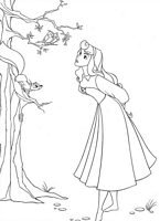 kolorowanki Śpiąca królewna Aurora malowanka Disney numer  52